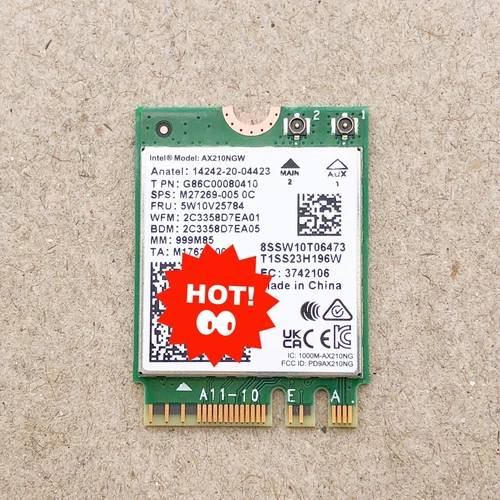 Intel WiFi 6E AX210 WiFi Card Dual Band AX210NGW Wireless Bluetooth WiFi Adapter