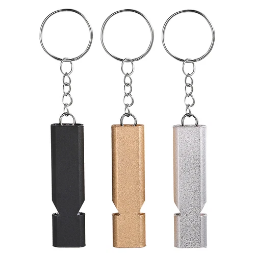 Emergency Whistle Outdoor Survival Safety Metal Hiking Camping Sports keychain - Bild 4 von 24