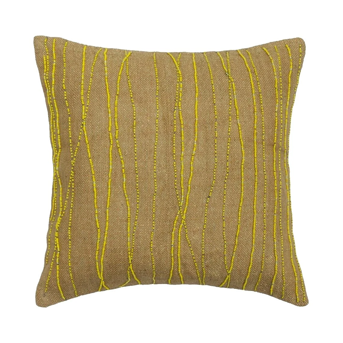 Burlap Square Modern Home Décor Pillows