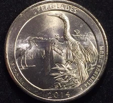 2014 P Everglades National State Park Quarter Florida ATB Beautiful