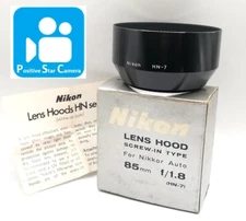 🎦👀✨Unused✨ Nikon HN-7 Metal Lens Hood for 85mm F1.8 Ai-s 85mm F2 From JAPAN