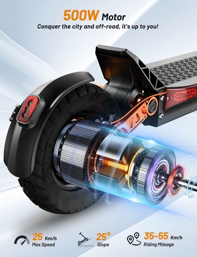 JOYOR S5-Z 10" Off-Road Electric Folding Scooter 600W Motor 48V 13Ah Adults - Picture 2 of 12
