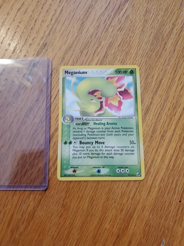 Meganium Holo Rare Vintage Pokémon TCG Card 9/115 EX Unseen Forces