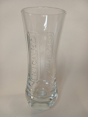 1 x Embossed RICARD GLASS BY ERIC BARTHES Heavy Anise 