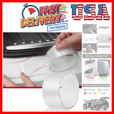 Universal Door Edge Protector, Clear Sill Guard Film with Anti-Collision Prot...