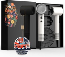 Secador de pelo con cepillo difusor y peine para mujer, 110.000 RPM, ligero, NEW