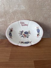 Royal Tara Fine Bone China ?Ruby Wedding? Dish (1970-1990)
