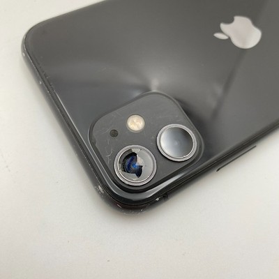 Apple iPhone 11 - 128GB - Black (Unlocked) - CRACKED BACK | eBay