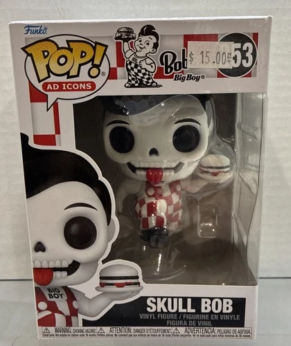 Funko Pop! AD Icons Bob's Big Boy Skull Bob - Vinyl Figure #253 #86211 DAMAGED