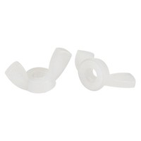 25 Stk M3 FlüGelmuttern Nylon-Schmetterlingsmutter Festziehen Befestigungen Weiß