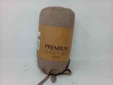 Premium Sheet Set 6 Piece taupe,Queen,4Pillowcases,1 Fitted Sheet ,1Flat Sheet