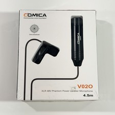 Comica XLR Microphone CVM-V02O 4.5m Omni-directional Lavalier 48v Phantom Power