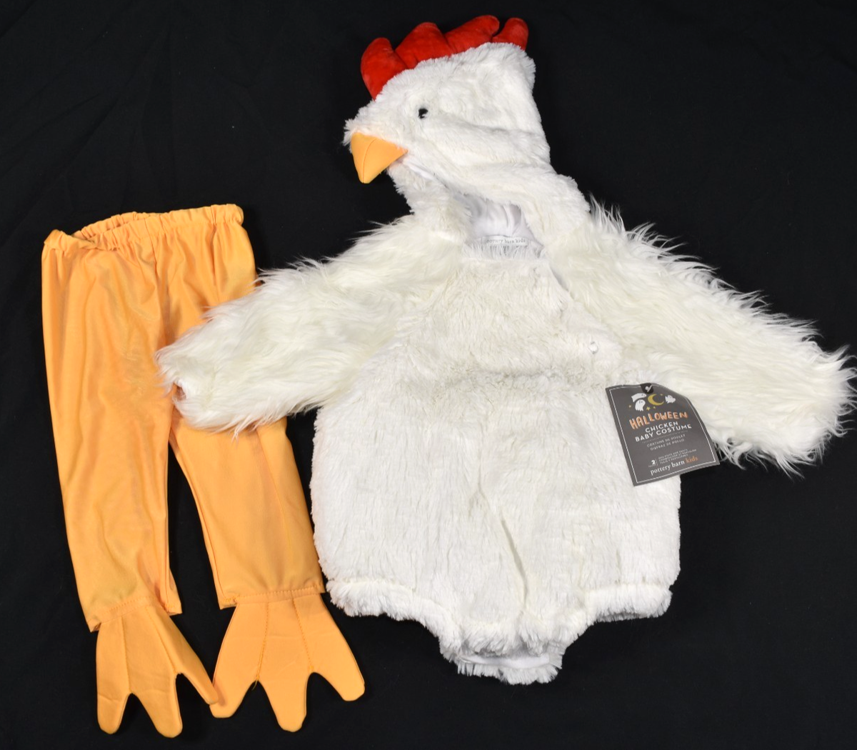 Pottery Barn Kids Baby Chicken Chick Rooster Costume Halloween 6