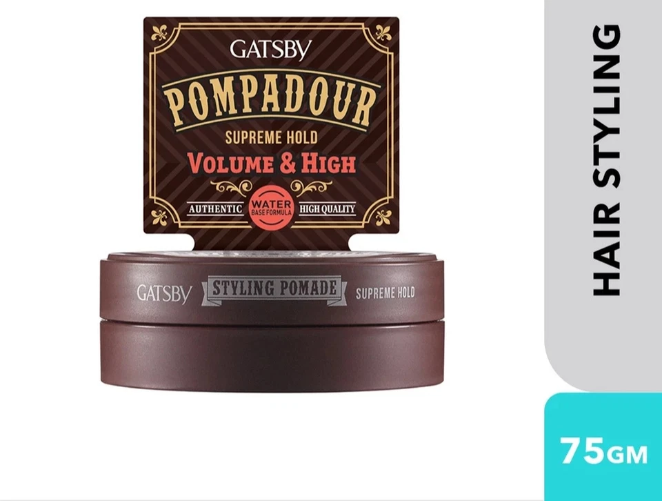 GATSBY Styling Pomade Supreme Hold 75 g - Cera y aseo para cabello de hombre de sujeción fuerte Foto 3 de 4