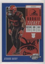 2018 Panini Contenders Optic Rookie Ticket Blue Prizm 89/99 Genard Avery #94 fm0