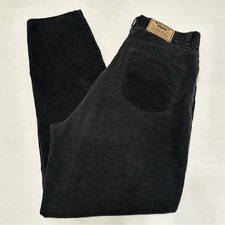 Vintage Woolrich Black Corduroy High Rise Straight Leg Jeans