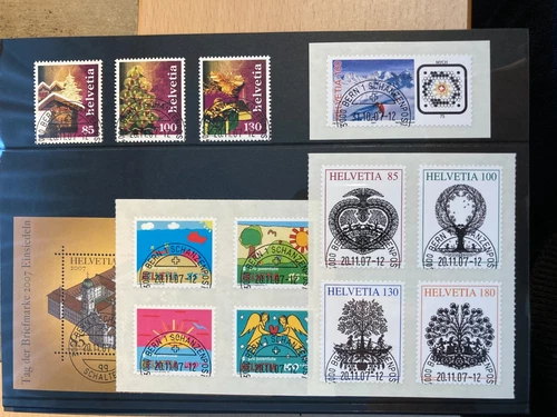 Switzerland 2007 Year with Half Round Orstamp Bern First Day Complete + UPU