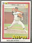 1981 Donruss Nolan Ryan #260 Houston Astros HOF Vintage Baseball Card