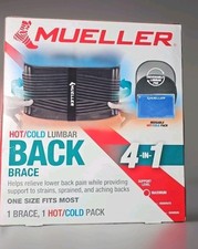 Mueller 4-in-1 Lumbar Back Brace w/ Hot/Cold Pack New