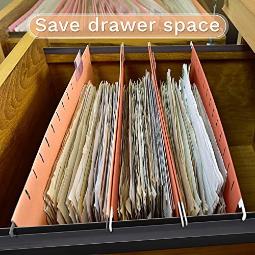 6 Pcs File Cabinet Rails PVC Hanging Black Document Cabinet 3/4 Inch Wide - Picture 7 of 8