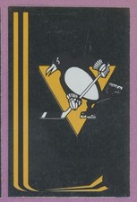 1989 89-90 PANINI HOCKEY STICKERS TEAM LOGO FOIL PITTSBURGH PENGUINS #308