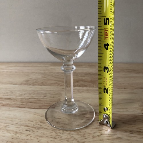 Vintage 4 glasses Liqueur Cocktail After Dinner drinks 4oz small goblet sorbet - Picture 6 of 6