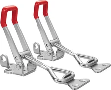 Heavy Duty Adjustable Toggle Latch Clamp with Lock Hole 300Kg 660Lbs Holding Cap