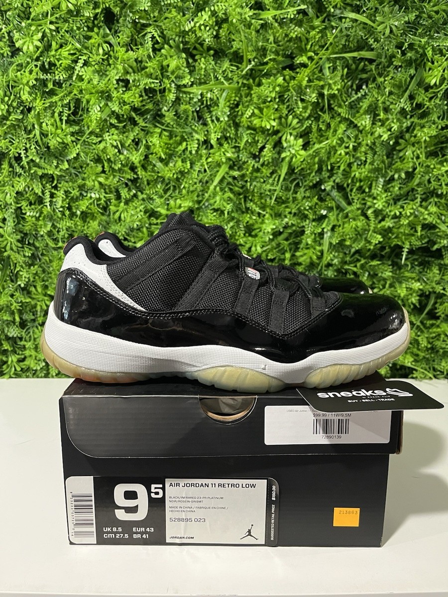 USED Air Jordan 11 Retro Low Infrared 23 528895-023 SIZE 9.5M OG