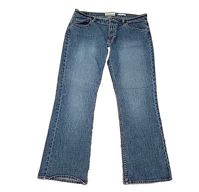 Old Navy Women's Jeans Bootcut Low Waist Stretch Low Rise Blue Denim Size 17.
