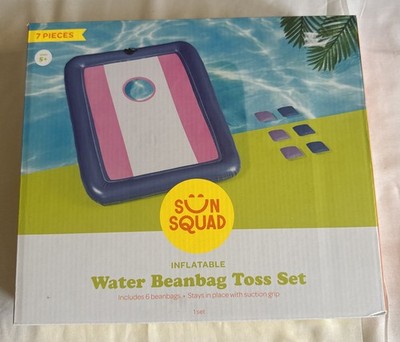 Sun Squad Inflatable Water Beanbag Toss Set 7 Pieces Ages 5+ Pool Party Game