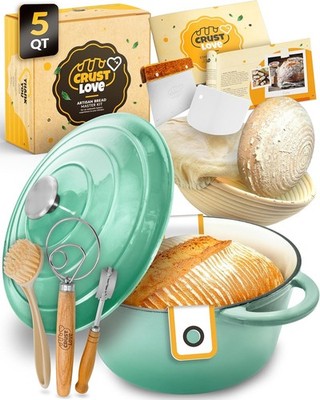 Dutch Oven for Bread Baking - incl. Sourdough Bread-Baking Supplies like