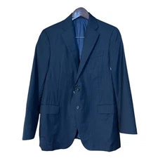Hickey Freeman 42 R NEW Loro Piana Mens Wool Blue Pinstripe Sports Jacket Blazer