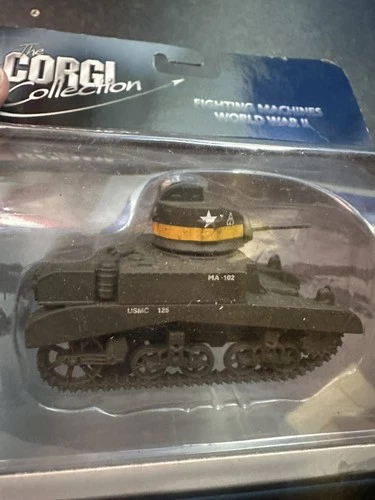 Vintage corgi collection fighting machines 1st marine tank battalion USMC125 WW2