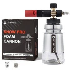 Raincovo Foam Cannon Wide Mouth for Pressure 254.1 cubic inches, Black Clear