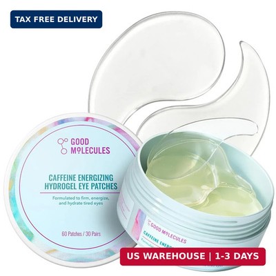 Caffeine Energizing Hydrogel Eye Patches - Eye Mask with Hyaluronic Acid Hydrate