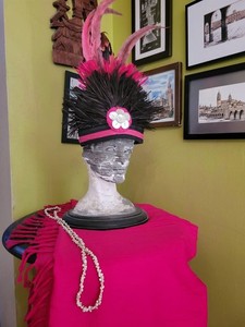 Beautiful  PINK  Polynesian Costume with Headdress