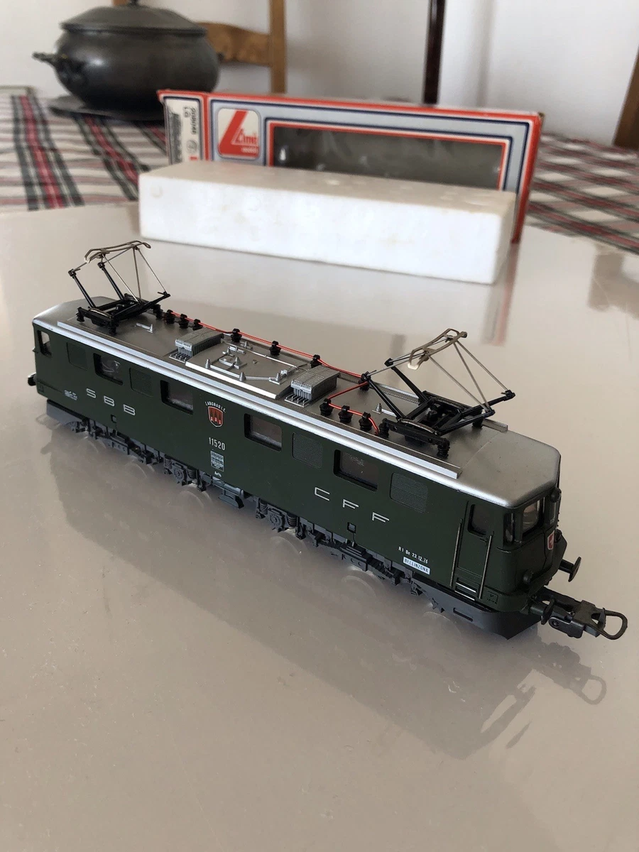 Autorail Lima Italie HO – Motrice RGP Verte – Analogique, Un Tampon Cassé