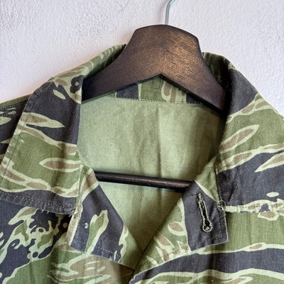 Vietnam War Original Tiger Stripe Camo Shirt Jacket Large | eBay
