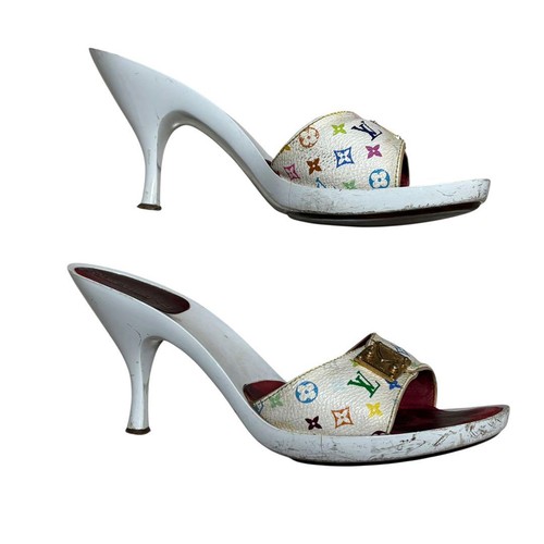 Louis Vuitton Heel Pumps Shoes Multicolor Size 37 US About 6 For Women - Picture 16 of 24