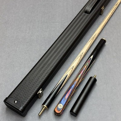 Taylor Made Snooker Queue und Etui Set 3/4 Gelenke handgefertigt in UK Harlekin