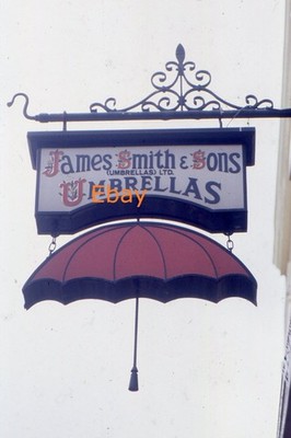 35 mm Dia - James Smith & Sons Umbrella Shop Schild, New Oxford Street, London