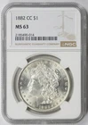 1882-CC Morgan Dollar $1 MS 63 NGC