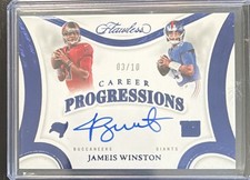 Panini Flawless 2025 Career Progressions #CP-JWN Jameis Winston Auto /10
