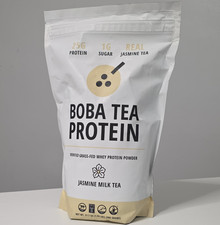 Boba Tea Protein Grass Fed Whey Protein Isolate, Jasmine Milk Tea, 31.7 oz