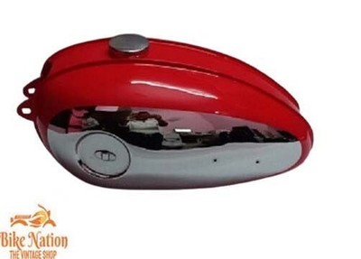 FIT FOR BSA C10 C11 C12 C11G 250 PLUNGER MODEL RED & CHROME TANK+CAP