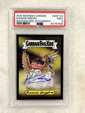 2025 Bowman Chrome Konnor Griffin GPK Garbage Pail Kids Auto Rc /10 PSA 9