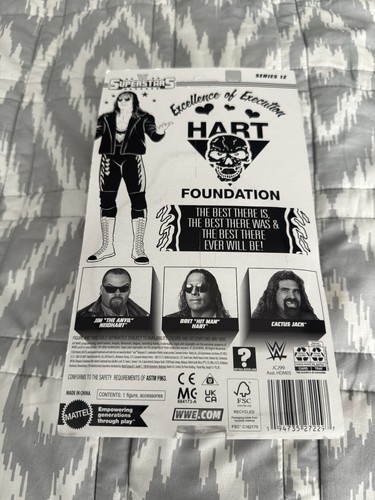 WWE Mattel Superstars Series 12 Bret "Hit Man" Hart Wrestling Action Figure - Picture 2 of 2