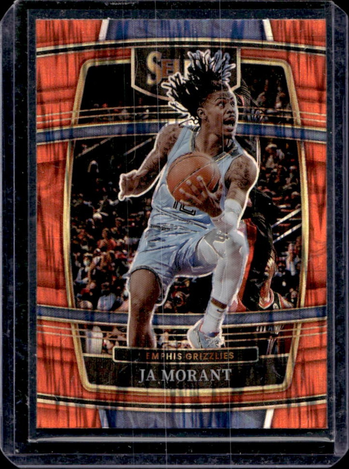 2021-22 Select Ja Morant Orange Flash Prizm Concourse #75 Grizzlies