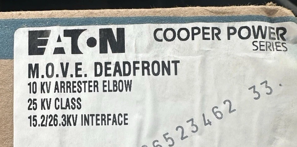 M.O.V.E. DEADFRONT 10kv Pararrayos Codo 25 kv Clase 15.2/26.3KV Interfaz Foto 2 de 4