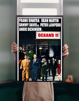OCEAN'S ELEVEN 1960 Filmposter Druck A1 Kult Klassiker Raub Kino Filmkunst